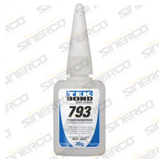 Imagen de ADHESIVO INSTANTÁNEO 793 TEKBOND 20G TUBO APLICADOR CAJA C/10 B TRANSPARENTE