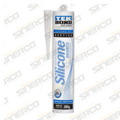 Imagen de SILICONA ACETICA USO GENERAL TEKBOND 280/290G/ML CARTUCHO BLANCO