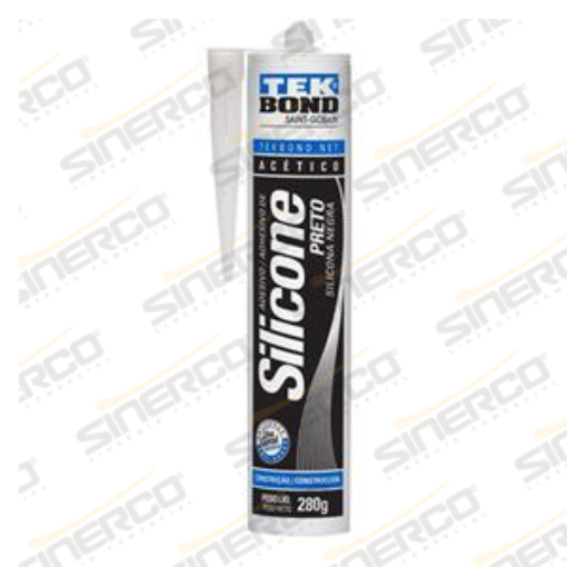 Imagen de SILICONA ACETICA USO GENERAL TEKBOND 280/290G/ML CARTUCHO NEGRO