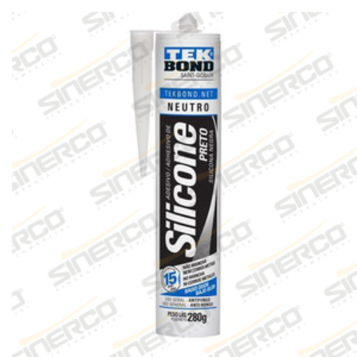 Imagen de SILICONA NEUTRA USO GENERAL TEKBOND 280/280G/ML CARTUCHO NEGRO