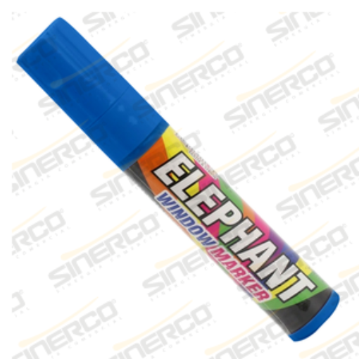 Imagen de MARCADOR P/VENTANA ELEPHANT AZUL FLUORESCENTE