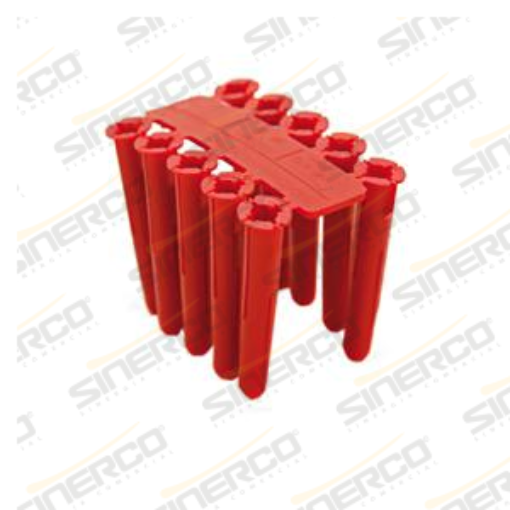 Imagen de TAQUETE THORSMAN TP2X ROJO 1/4" 100PZ