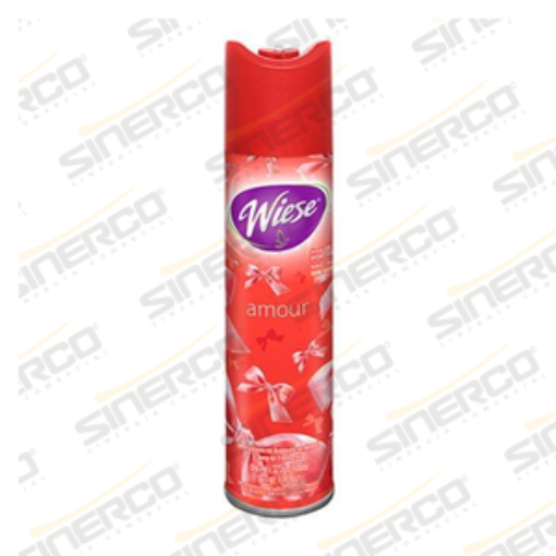 Imagen de WIESE   AROMATIZANTE EN AEROSOL  WIESE 323G / 400ML CODIGO DE BARRAS 7501821511056 AROMA AMOUR      