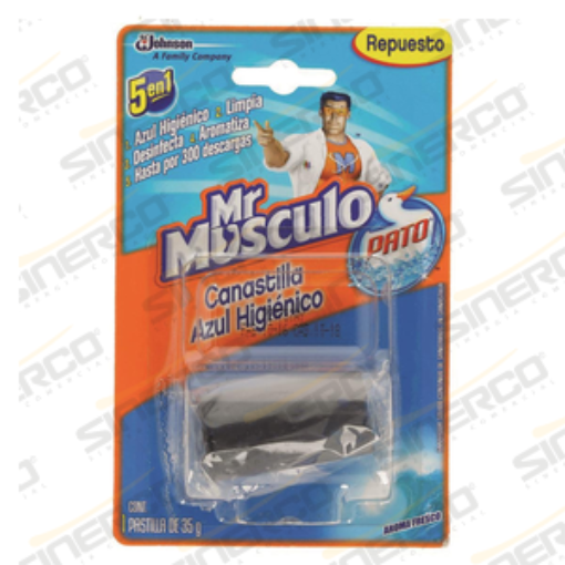 Imagen de MR MUSCULO PATO CANASTILLA AZUL FRESCO 35G REPUEST