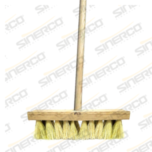 Imagen de CEPILLO DE IXTLE DE 12" C/MANGO DE MADERA