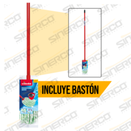 Imagen de VILEDA MOP MICROFIBRA ECO TRAPEADOR CON BASTON
