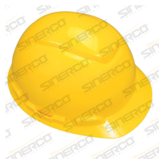 Imagen de CASCO AMARILLO C/SUSPENSION DE INTERVALO 8 PUNTOS