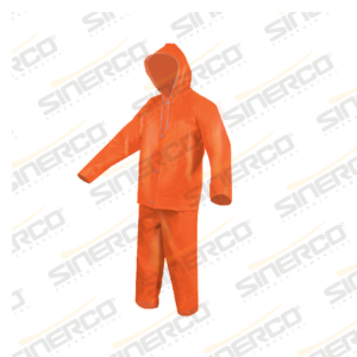 Imagen de CONJUNTO 2PZ IMPERMEABLE ANARANJADO XL