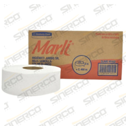 Imagen de KCP 90462 MARLI HIGIENICO JUMBO SR 400M X 9.0CM X 6 ROLLOS